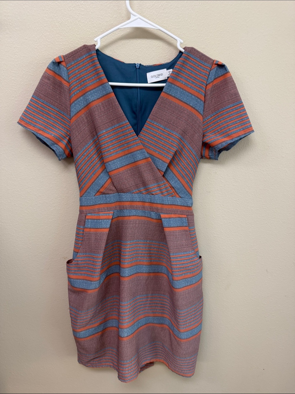 GOLDKID London V-Neck Dress Sz4